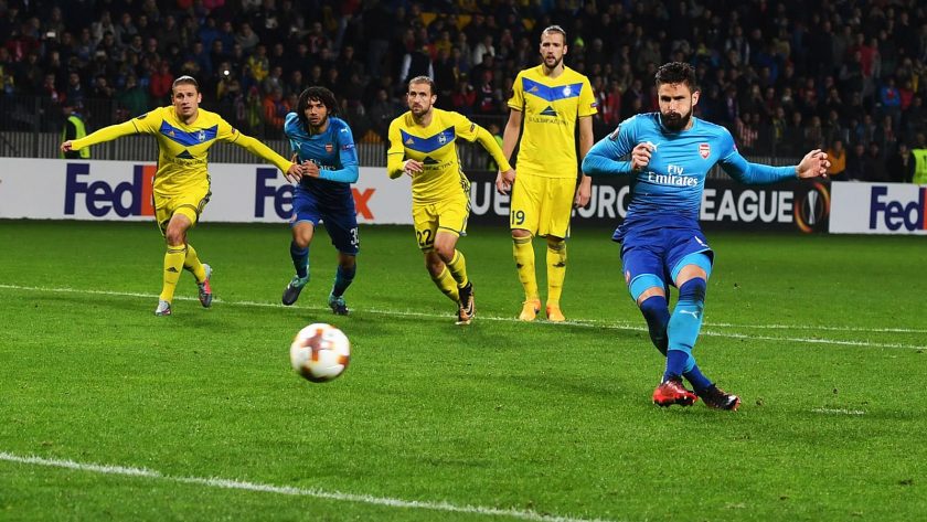 Arsenal vs Bate Borisov
