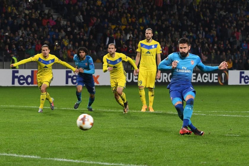 BATE Borisov vs Arsenal